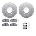 Dynamic Friction Co 4312-76018, Geospec Rotors with 3000 Series Ceramic Brake Pads includes Hardware, Silver 4312-76018